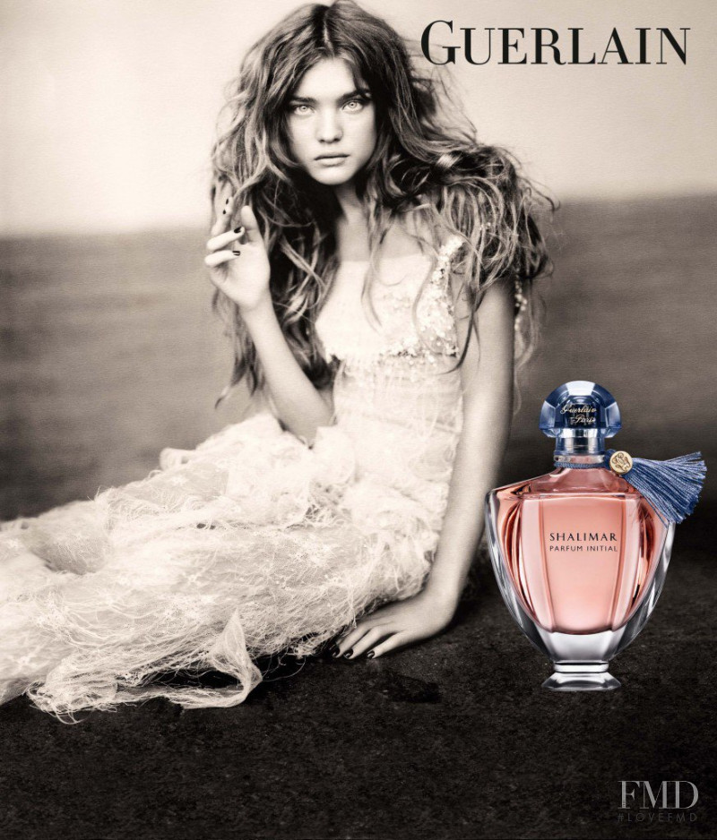 Natalia Vodianova featured in  the Guerlain Shalimar Parfum Initial advertisement for Autumn/Winter 2011