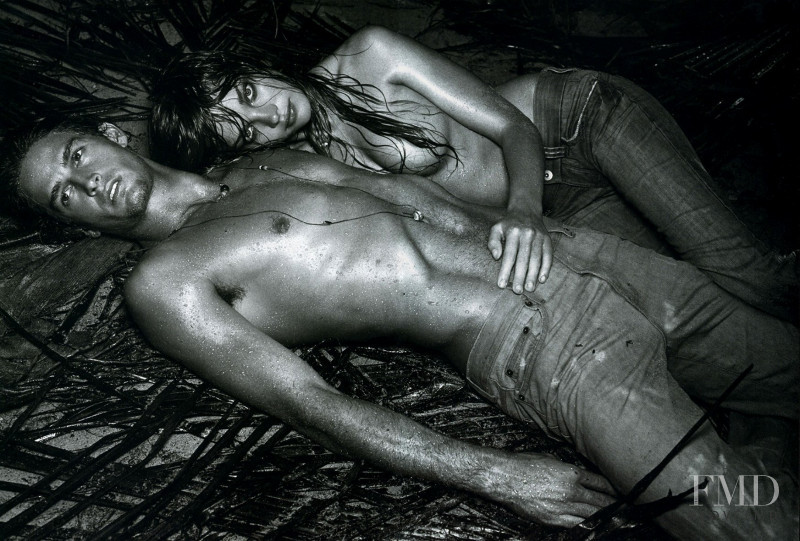 Natalia Vodianova featured in  the Calvin Klein Jeans advertisement for Spring/Summer 2006