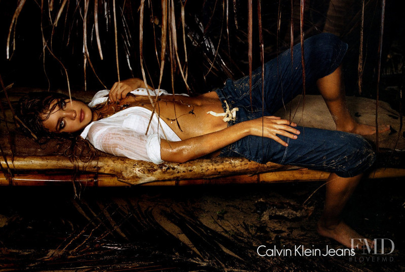 Natalia Vodianova featured in  the Calvin Klein Jeans advertisement for Spring/Summer 2006