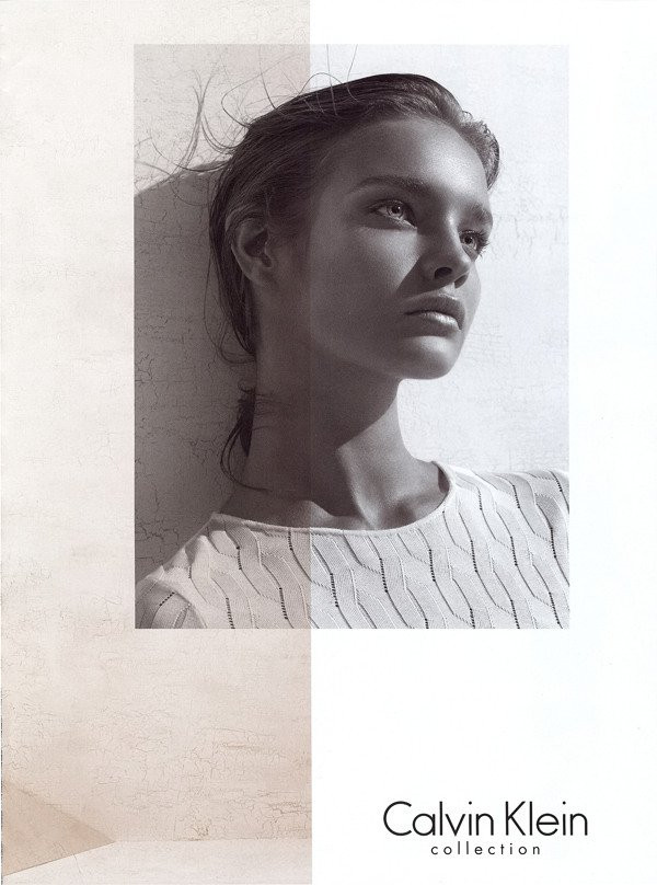 Natalia Vodianova featured in  the Calvin Klein 205W39NYC advertisement for Spring/Summer 2006