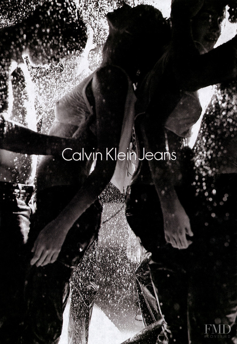 Natalia Vodianova featured in  the Calvin Klein Jeans advertisement for Autumn/Winter 2004