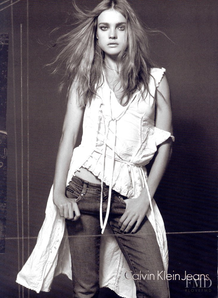 Natalia Vodianova featured in  the Calvin Klein Jeans advertisement for Spring/Summer 2007