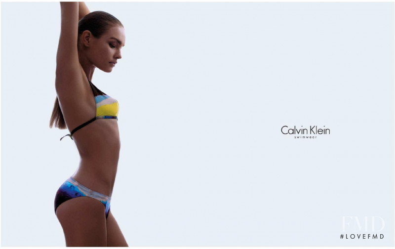 Natalia Vodianova featured in  the Calvin Klein Swimwear advertisement for Spring/Summer 2007