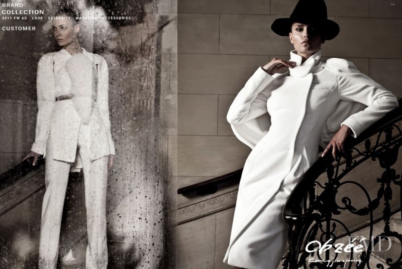 Natasha Poly featured in  the Obzee advertisement for Autumn/Winter 2011