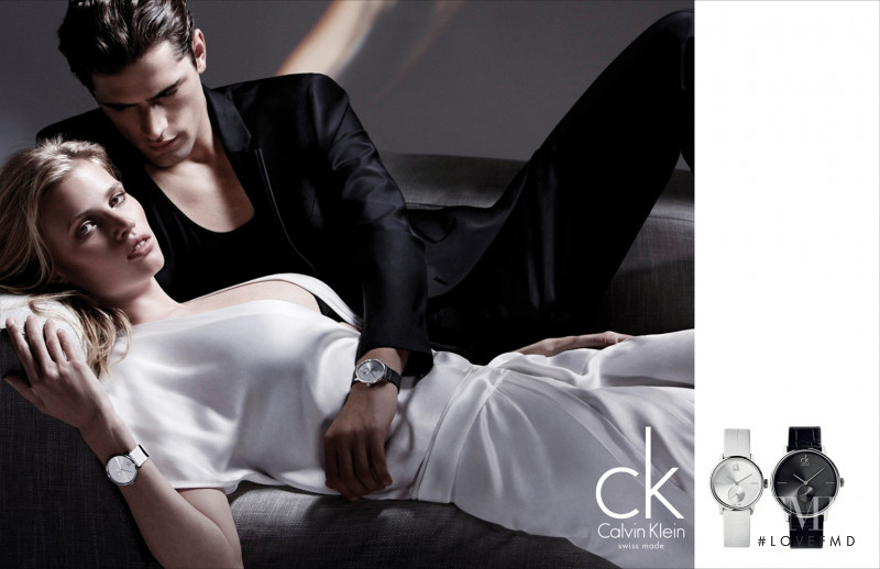 Lara Stone featured in  the ck  Calvin Klein Jewellery advertisement for Spring/Summer 2012