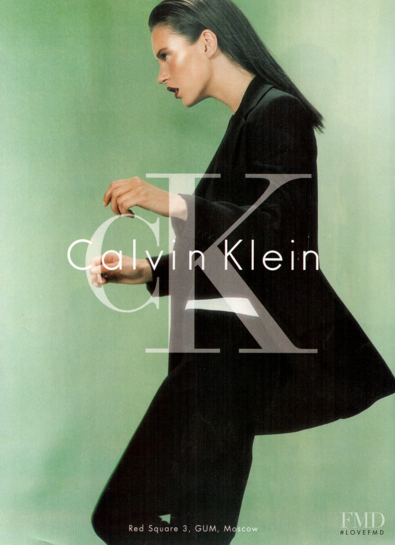 Kate Moss featured in  the CK Calvin Klein advertisement for Autumn/Winter 1997