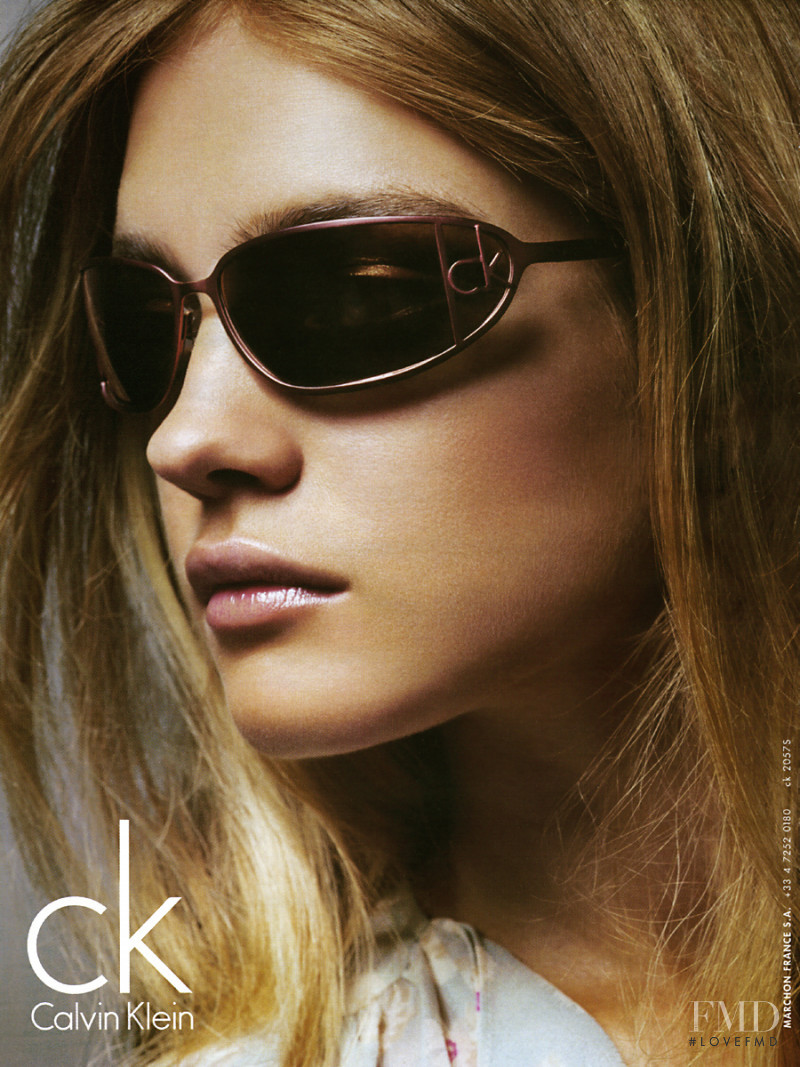 Natalia Vodianova featured in  the Calvin Klein Eyewear advertisement for Spring/Summer 2005