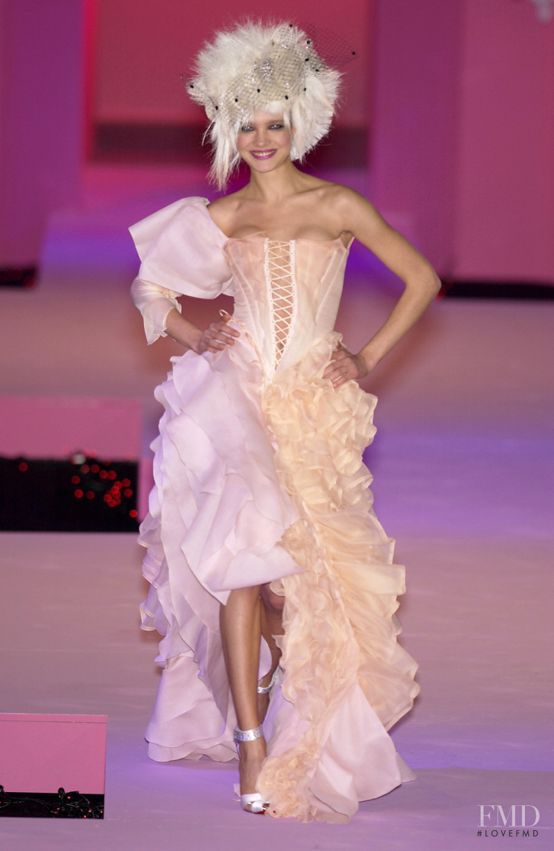 Natalia Vodianova featured in  the Christian Lacroix Couture fashion show for Spring/Summer 2003