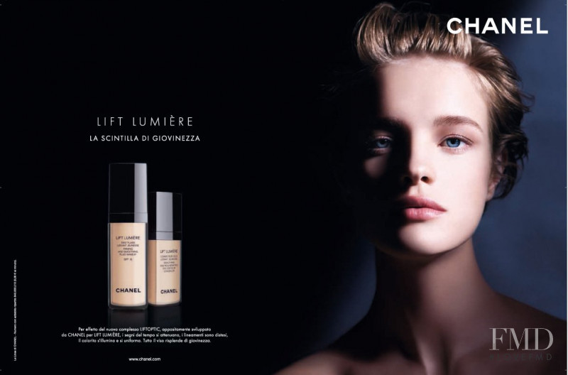 Natalia Vodianova featured in  the Chanel Beauty advertisement for Autumn/Winter 2008