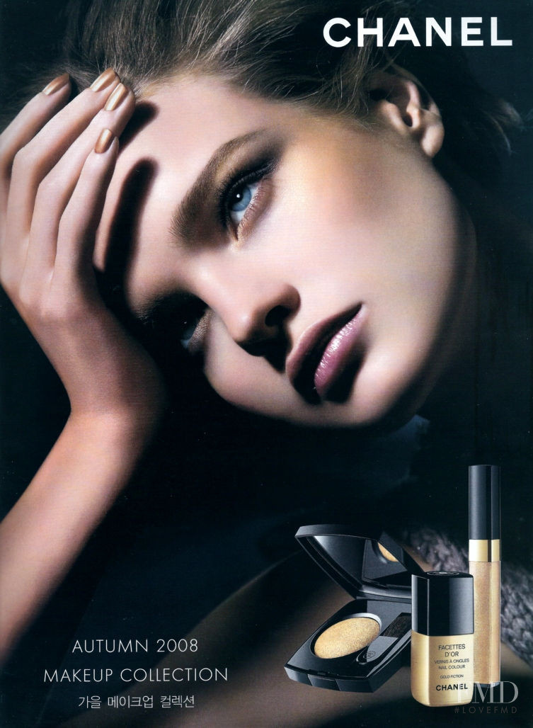 Natalia Vodianova featured in  the Chanel Beauty advertisement for Autumn/Winter 2008