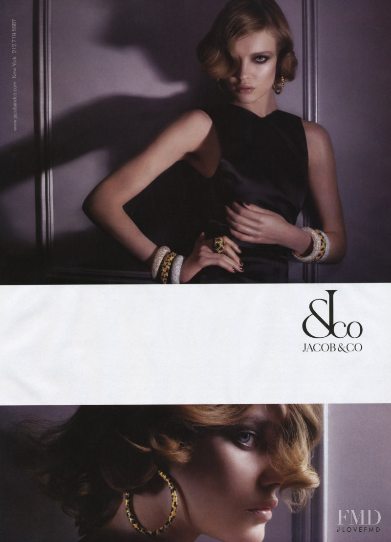 Natalia Vodianova featured in  the Jacob & Co advertisement for Autumn/Winter 2008