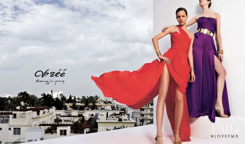 Amanda Laine featured in  the Obzee advertisement for Spring/Summer 2011