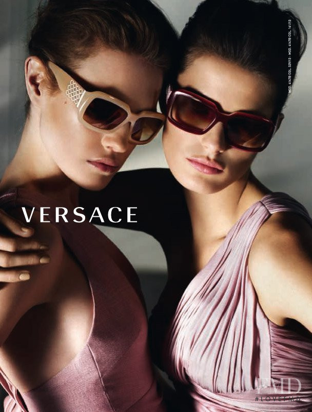 Isabeli Fontana featured in  the Versace Eyewear advertisement for Autumn/Winter 2008