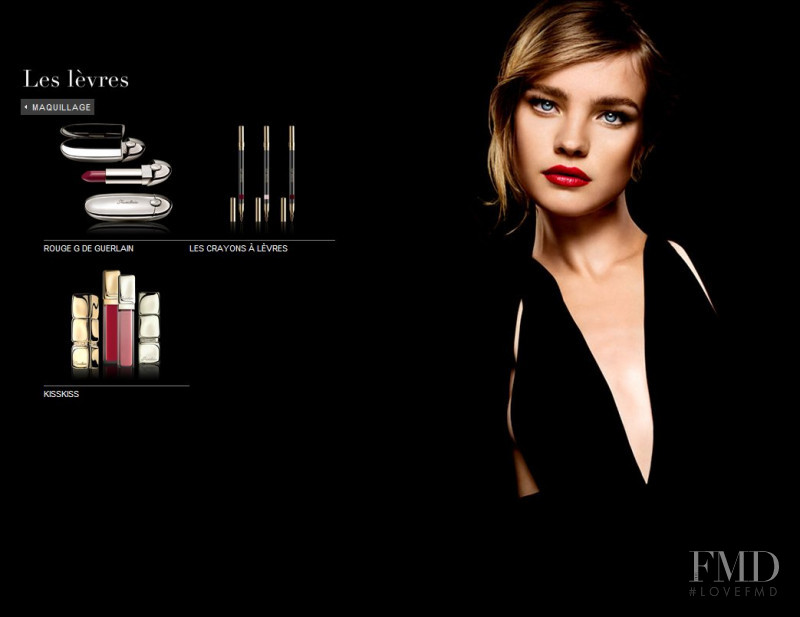 Natalia Vodianova featured in  the Guerlain advertisement for Spring/Summer 2009