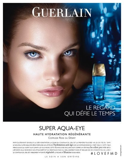 Natalia Vodianova featured in  the Guerlain advertisement for Autumn/Winter 2009