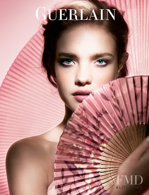 Natalia Vodianova featured in  the Guerlain advertisement for Spring/Summer 2010
