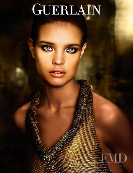 Natalia Vodianova featured in  the Guerlain advertisement for Spring/Summer 2010