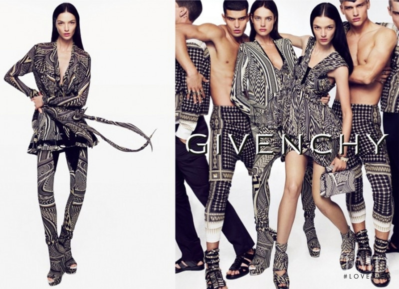 Mariacarla Boscono featured in  the Givenchy advertisement for Spring/Summer 2010