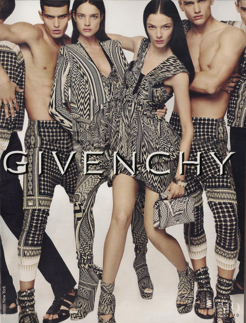 Mariacarla Boscono featured in  the Givenchy advertisement for Spring/Summer 2010