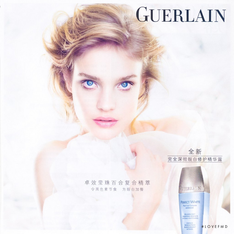Natalia Vodianova featured in  the Guerlain advertisement for Autumn/Winter 2010