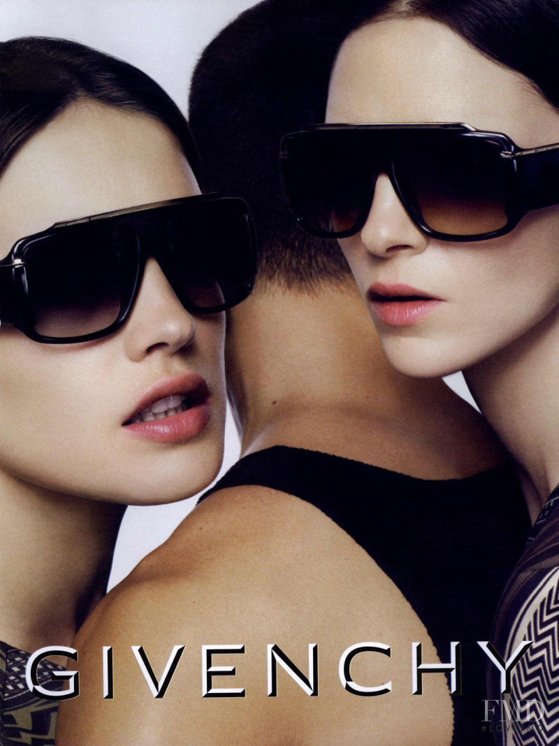 Mariacarla Boscono featured in  the Givenchy Eyewear advertisement for Spring/Summer 2010