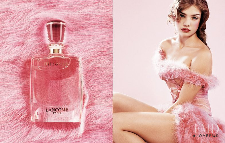 Natalia Vodianova featured in  the Lancome Miracle Fragrance advertisement for Spring/Summer 2010