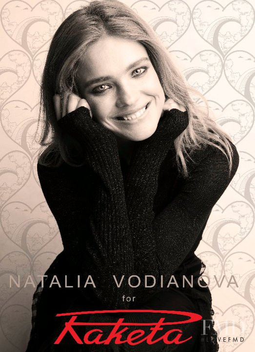 Natalia Vodianova featured in  the Raketa advertisement for Autumn/Winter 2010