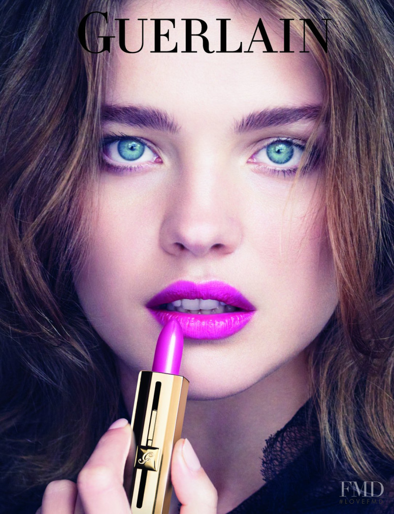 Natalia Vodianova featured in  the Guerlain advertisement for Spring/Summer 2011