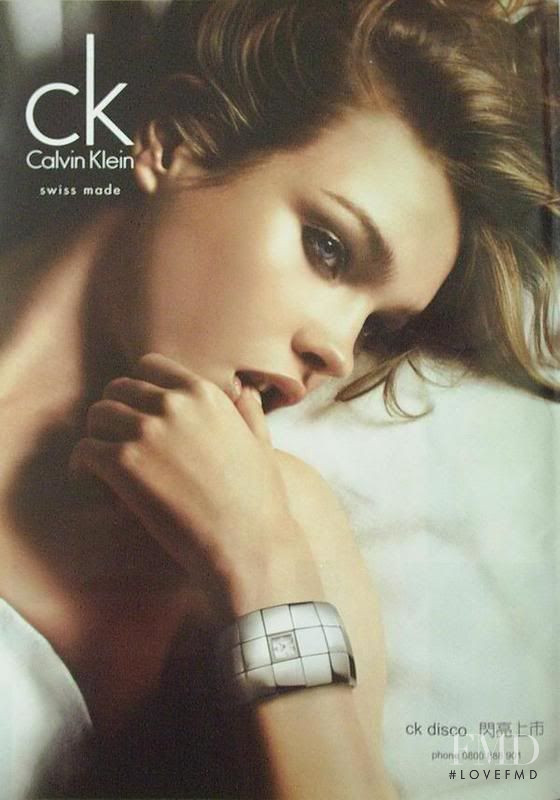 Natalia Vodianova featured in  the ck  Calvin Klein Jewellery advertisement for Spring/Summer 2007