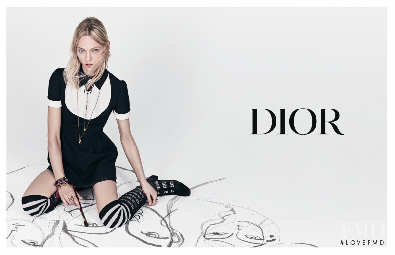 Sasha Pivovarova featured in  the Christian Dior advertisement for Spring/Summer 2018