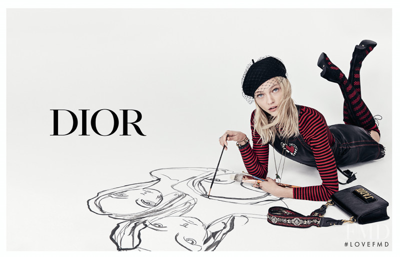 Sasha Pivovarova featured in  the Christian Dior advertisement for Spring/Summer 2018