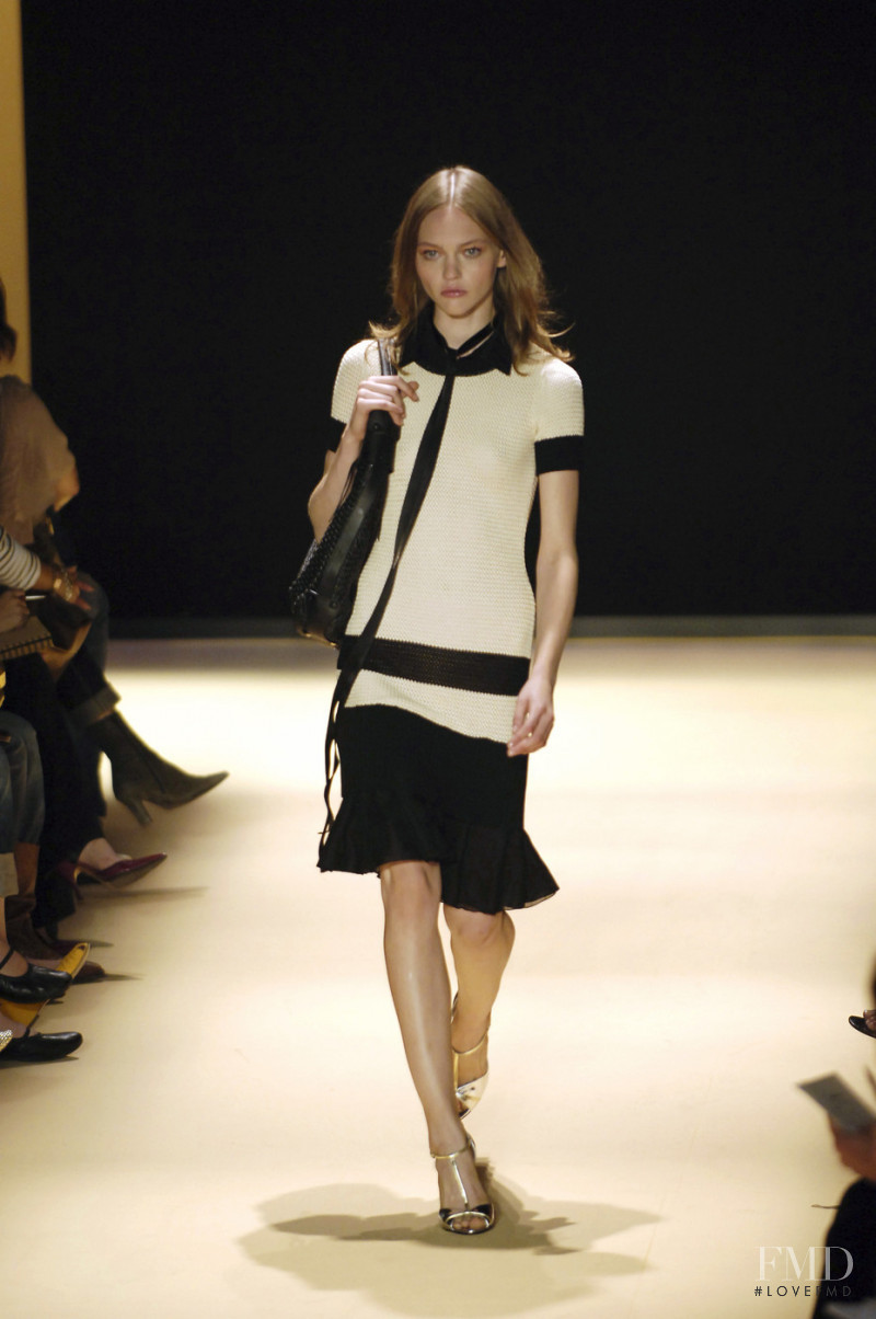 Sasha Pivovarova featured in  the Salvatore Ferragamo fashion show for Spring/Summer 2006