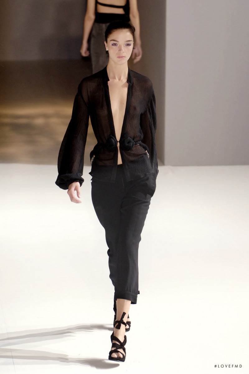 Mariacarla Boscono featured in  the Sophia Kokosalaki fashion show for Spring/Summer 2006