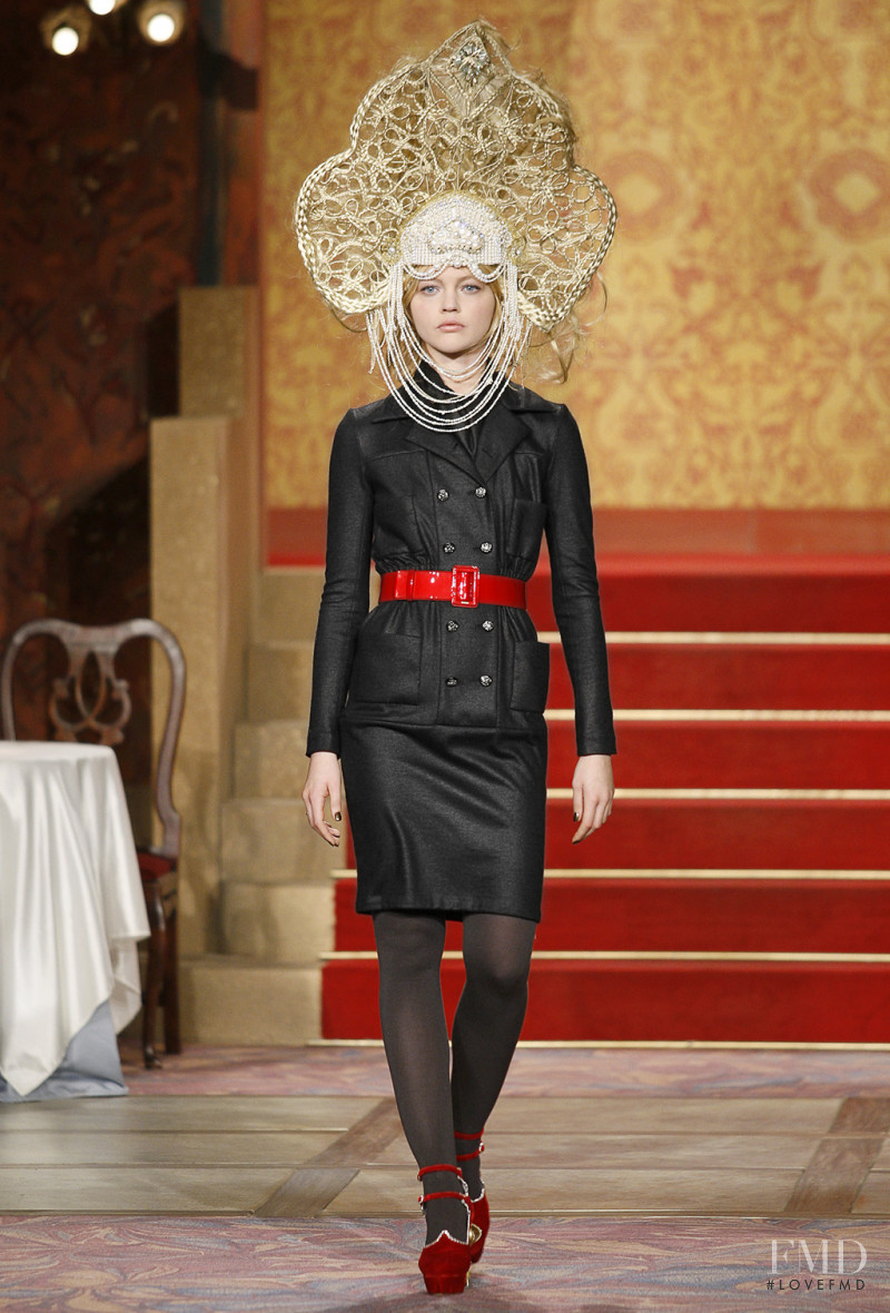 Sasha Pivovarova featured in  the Chanel fashion show for Pre-Fall 2009