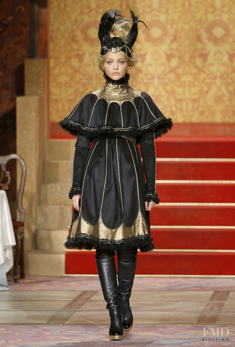 Sasha Pivovarova featured in  the Chanel fashion show for Pre-Fall 2009