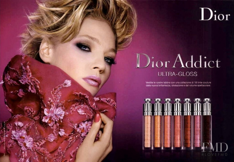 Sasha Pivovarova featured in  the Dior Beauty Addict advertisement for Spring/Summer 2010