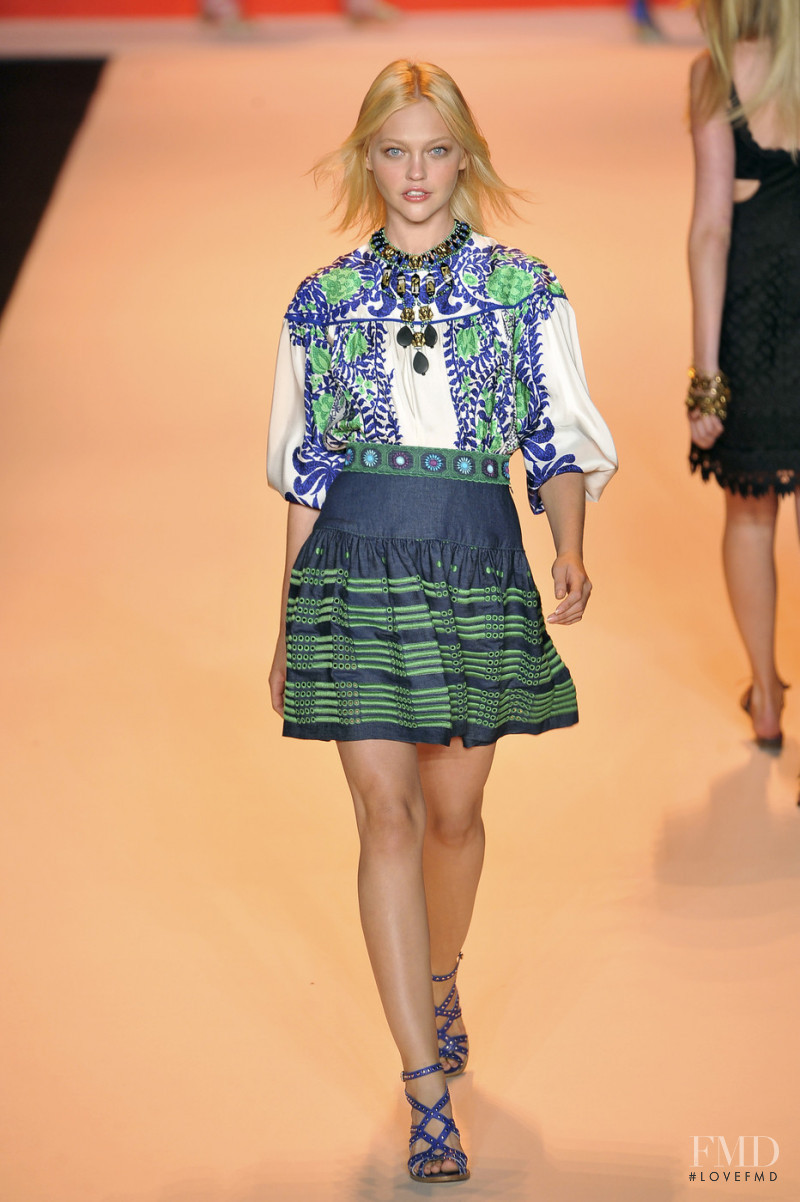 Sasha Pivovarova featured in  the Anna Sui fashion show for Spring/Summer 2009