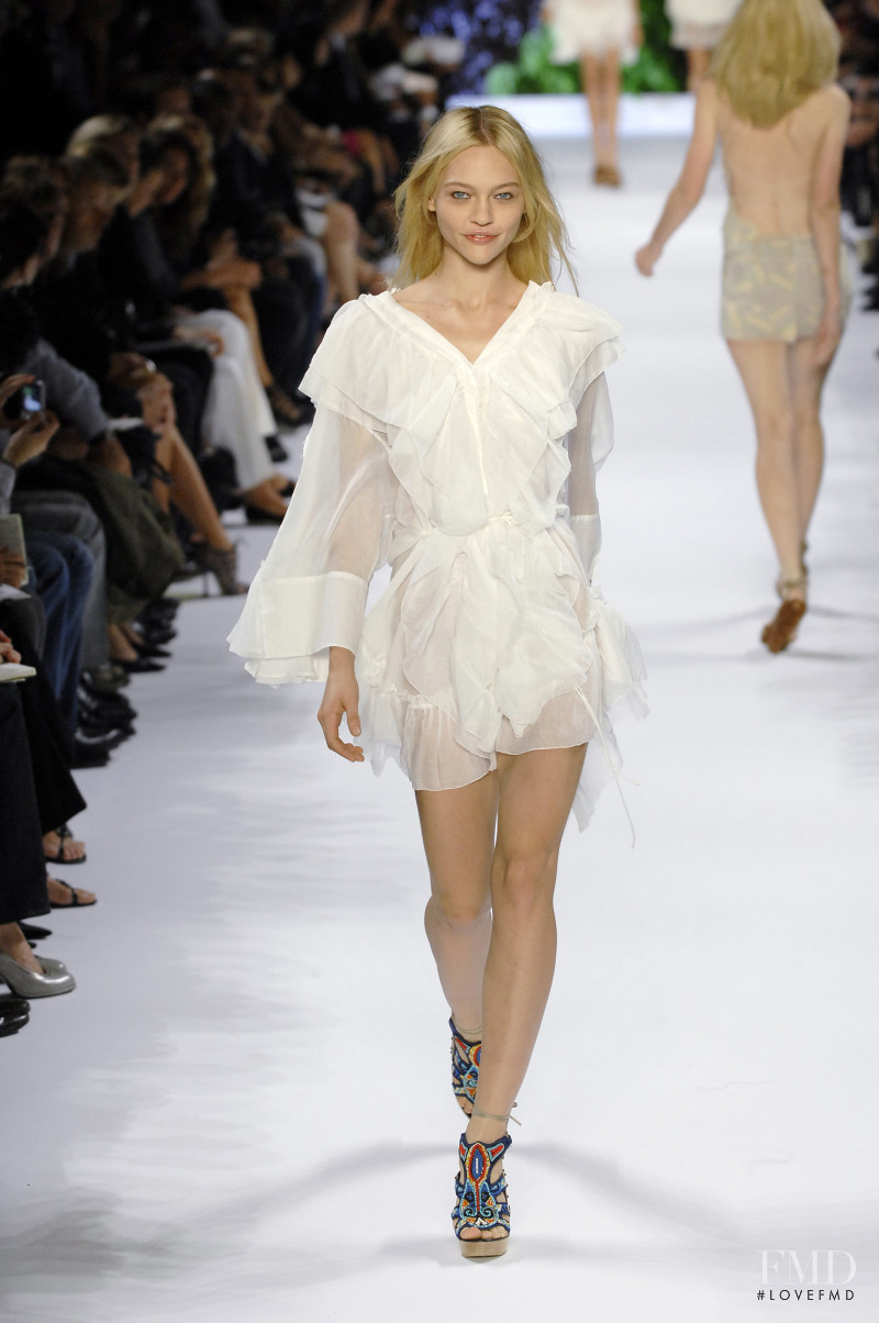 Sasha Pivovarova featured in  the Stella McCartney fashion show for Spring/Summer 2008