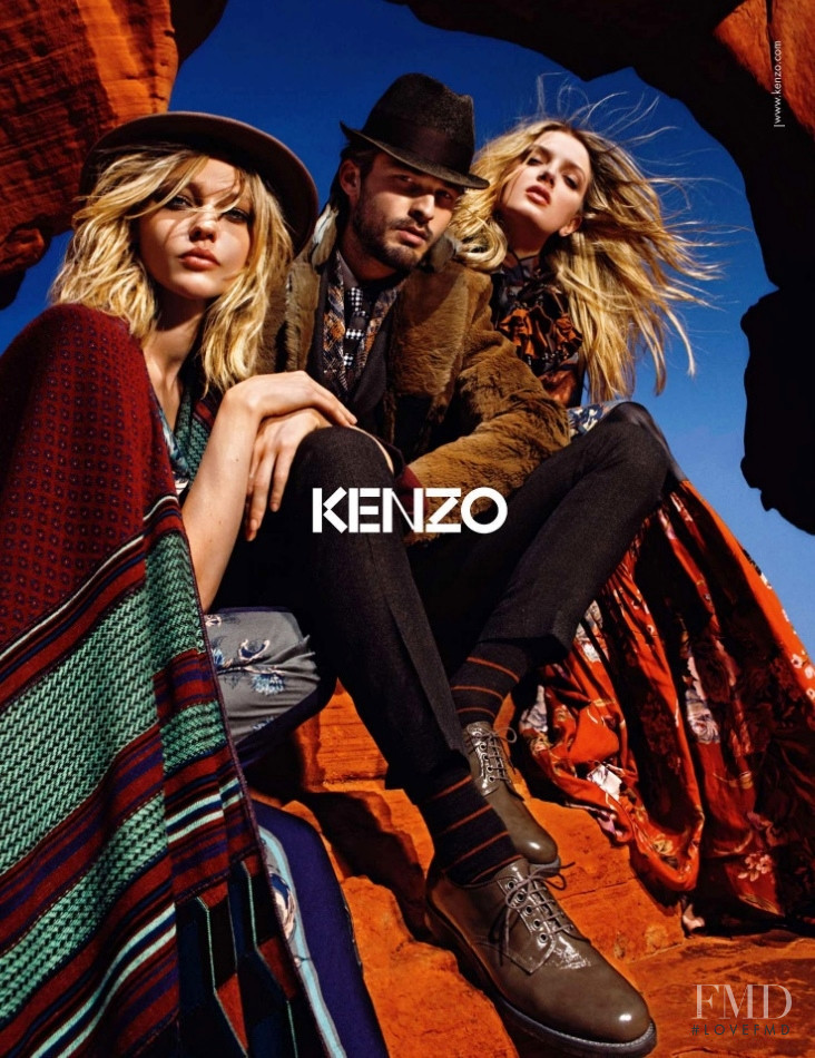 Lily Donaldson featured in  the Kenzo advertisement for Autumn/Winter 2010