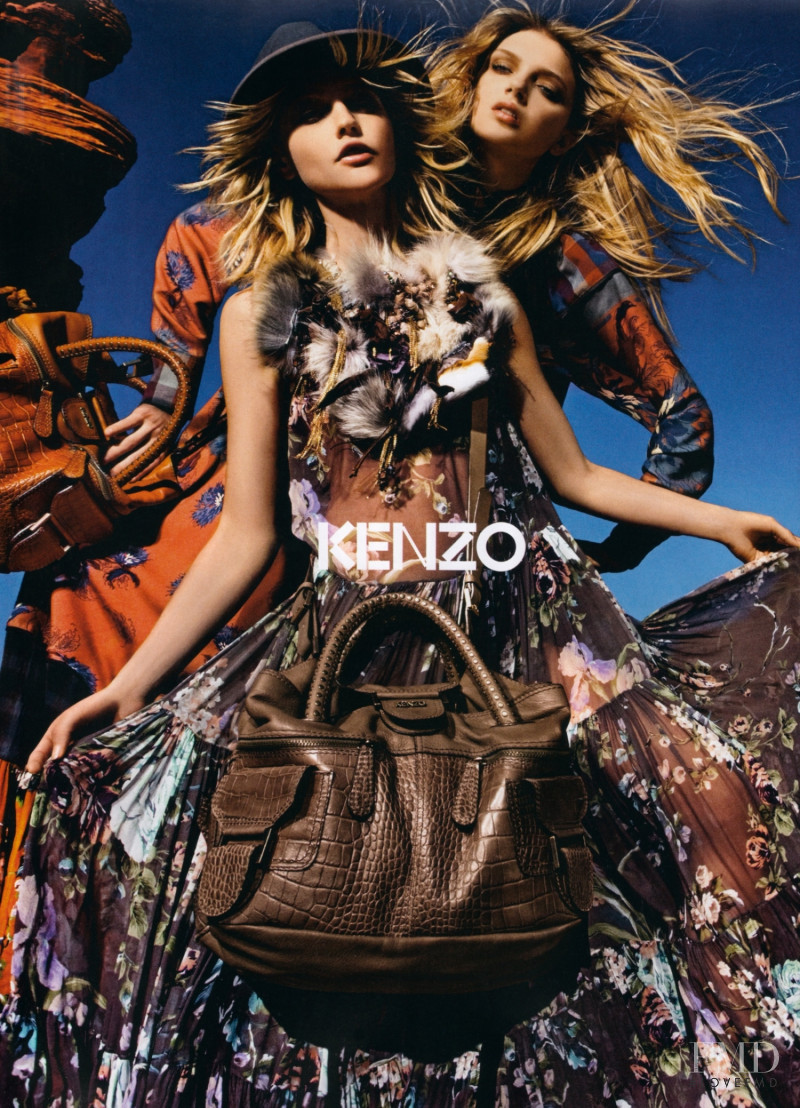 Lily Donaldson featured in  the Kenzo advertisement for Autumn/Winter 2010