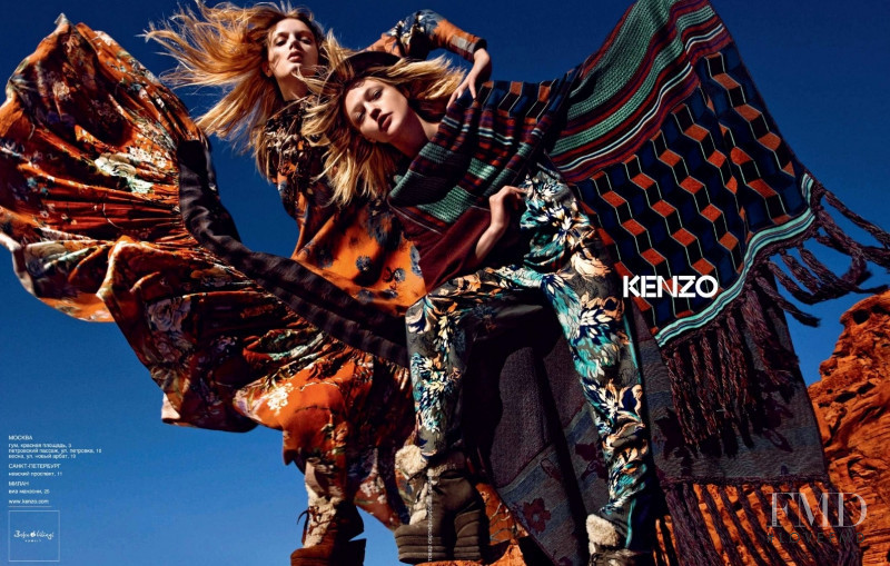 Lily Donaldson featured in  the Kenzo advertisement for Autumn/Winter 2010