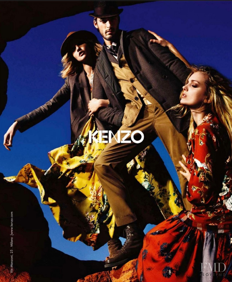 Lily Donaldson featured in  the Kenzo advertisement for Autumn/Winter 2010