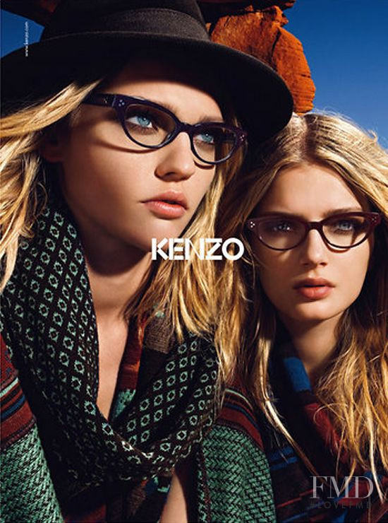 Lily Donaldson featured in  the Kenzo advertisement for Autumn/Winter 2010