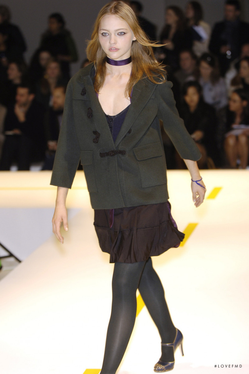 Sasha Pivovarova featured in  the DKNY fashion show for Autumn/Winter 2006
