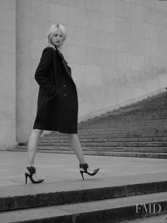 Sasha Pivovarova featured in  the Zara advertisement for Autumn/Winter 2008