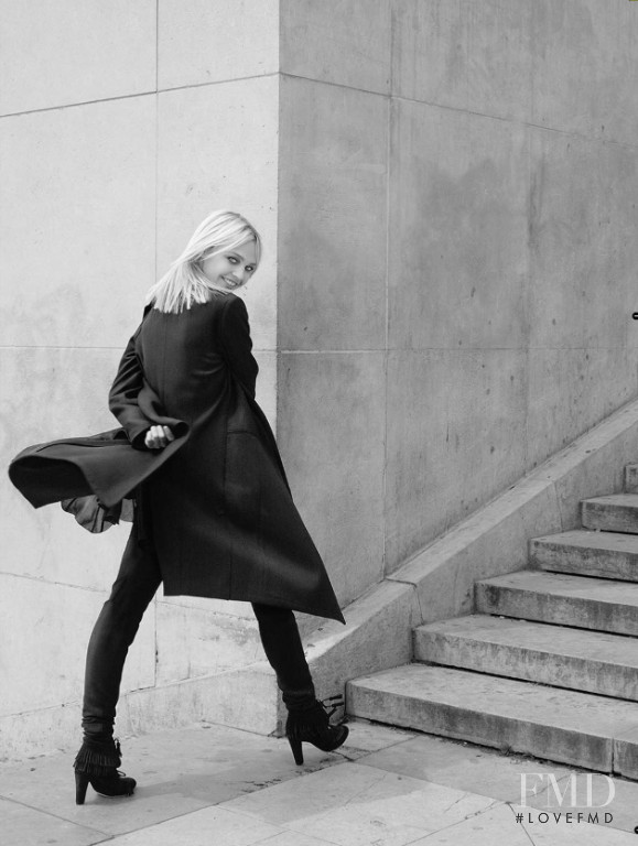 Sasha Pivovarova featured in  the Zara advertisement for Autumn/Winter 2008