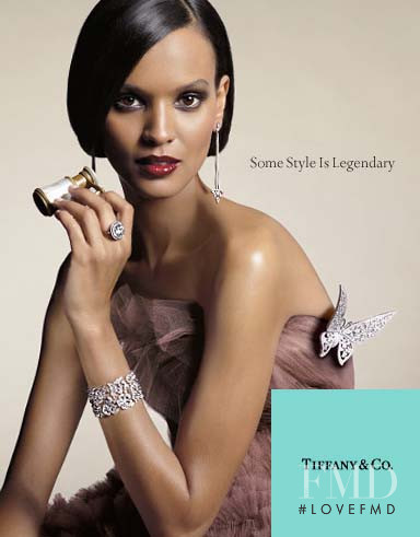 Liya Kebede featured in  the Tiffany & Co. advertisement for Autumn/Winter 2009