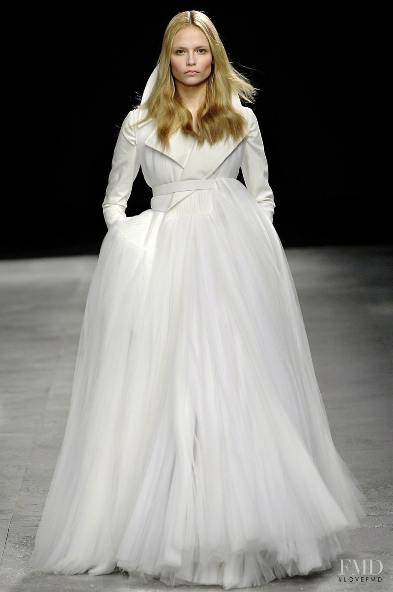 Natasha Poly featured in  the Givenchy Haute Couture fashion show for Spring/Summer 2008