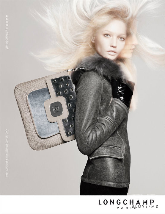 Sasha Pivovarova featured in  the Longchamp advertisement for Autumn/Winter 2010