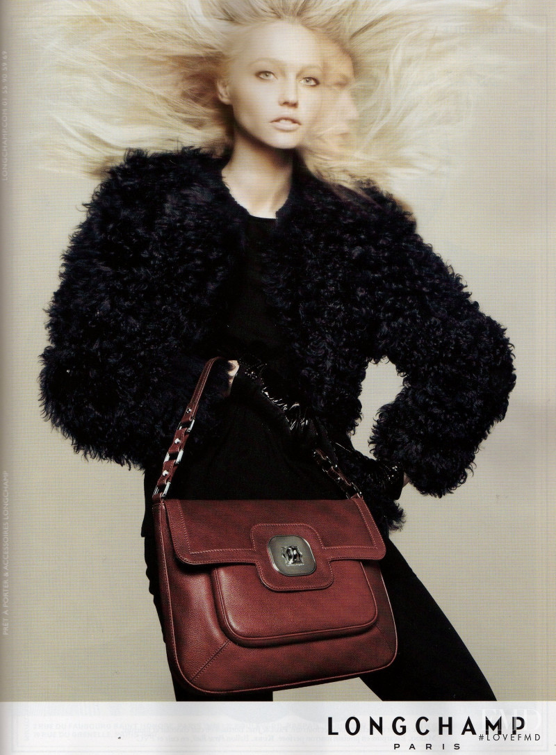 Sasha Pivovarova featured in  the Longchamp advertisement for Autumn/Winter 2010